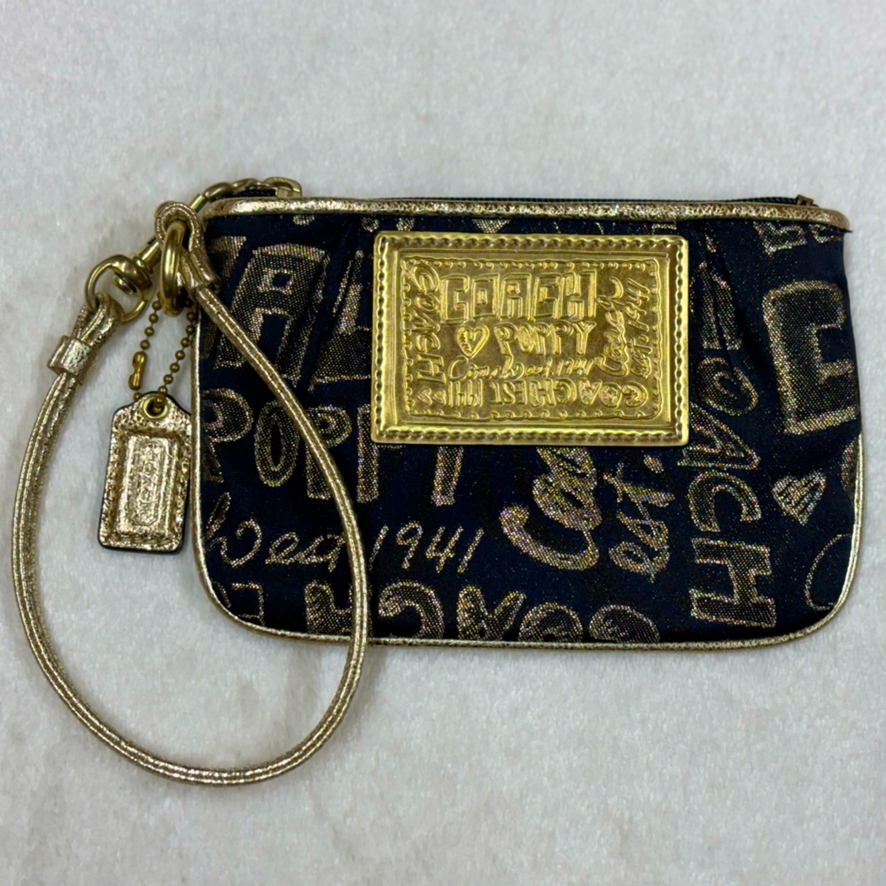 Coach, Vintage Poppy Wristlet.
